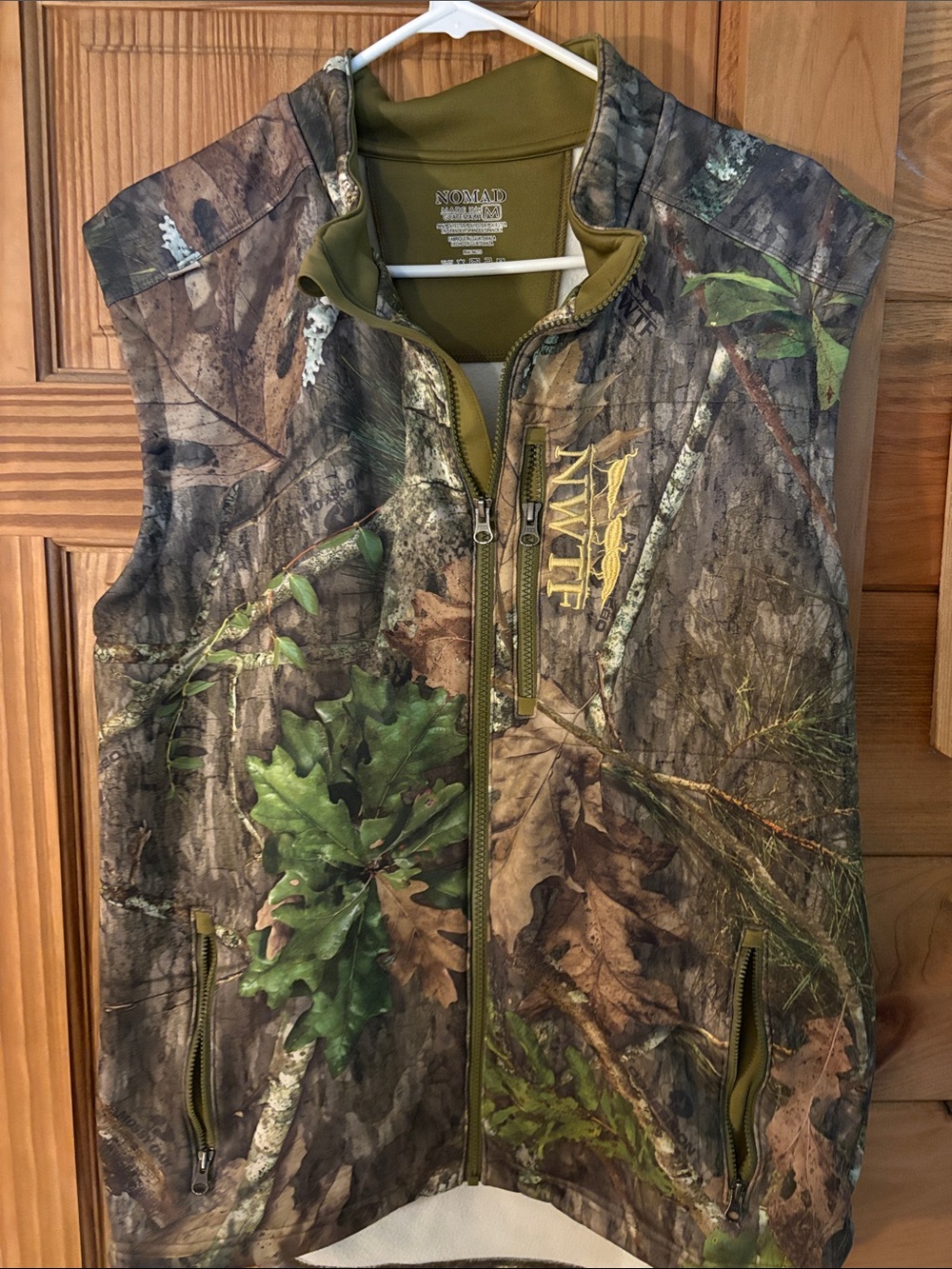 Nomad Olive Green Performance Jacket Inner Collar